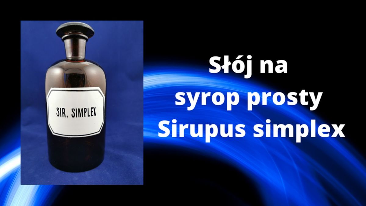 Słój na syrop prosty Sirupus simplex